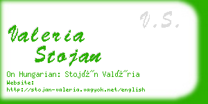 valeria stojan business card